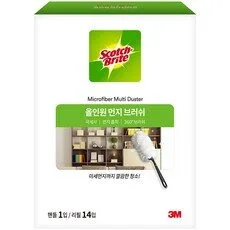 3M 올인원 먼지떨이 스타터팩 핸들 + 리필 14개, 화이트, 1세트