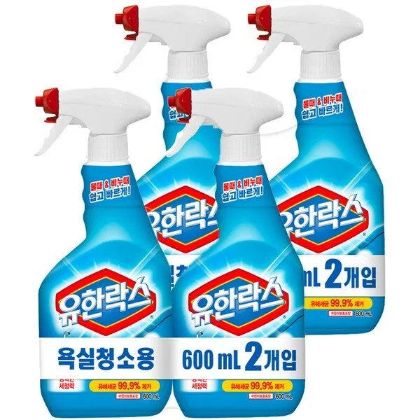 유한양행 욕실청소용 세제, 600ml, 4개