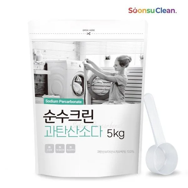 순수크린 과탄산소다 대용량 5kg+스푼1개 1등급원료사용, 5kg, 1개