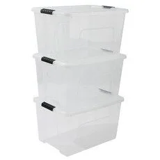 투명 리빙 박스 초특가세일 1 아이리스 리빙박스 DD-TB-56D 66L, 투명, 3개