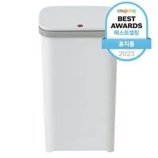 쓰레기통 후기좋은상품 1 바람 릴리 원터치 휴지통 20L, 화이트, 1개