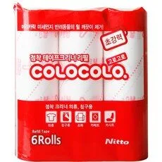 고로고로리필 착한쇼핑~ 1 고로고로 초강력 테이프클리너 리필 6개입, 1팩