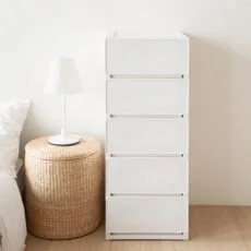 서랍 정리함 특_가 1 코멧 5단 모던 서랍장, 화이트, 5개