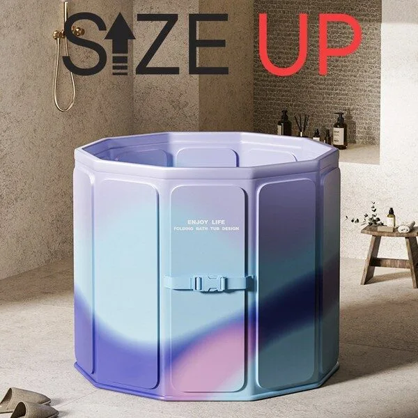 미니욕조 초대박 상품 1 프렌홈 접이식 폴딩 접이식 반신욕조 사우나 욕조, 블루 퍼플