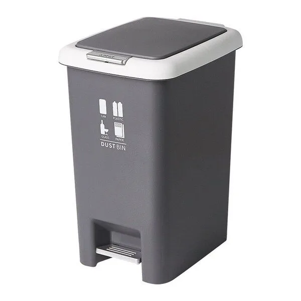 히트아이템 20l휴지통 10 1 할메이드 다용도 페달 휴지통 10L 20L 대용량 쓰레기통 분리수거함, 20L 그레이, 1개