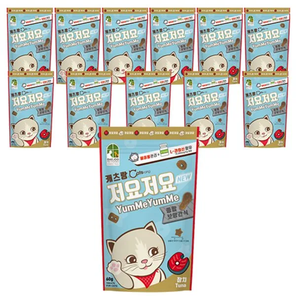  캐츠랑저요저요 고양이 보양간식 60g, 참치, 12개 