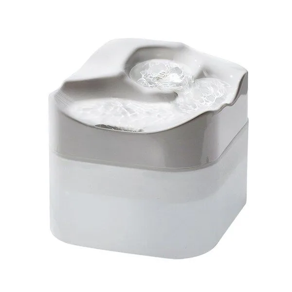 특가 고양이급수기 추천 10 1 물결 급수기 정수기 반려동물 고양이 강아지 자동급수기, 1개, 화이트