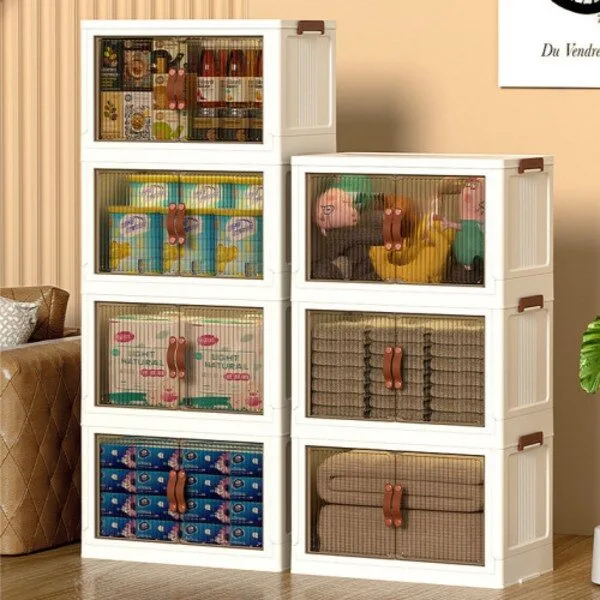 양문형리빙박스 완전대박 상품 1 살림맨 깔끔간편 접이식 양문형 리빙박스, 72L, 4개