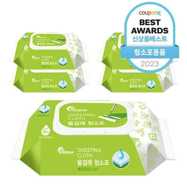 청소포 히트아이템 1 클린업 물걸레 청소포 대형 30p, 5개