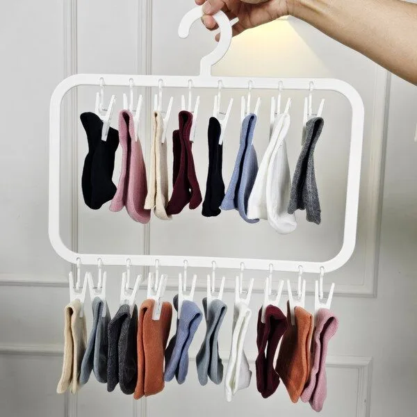 위싱 양말 건조대 빨래집게 미니 속옷, 화이트