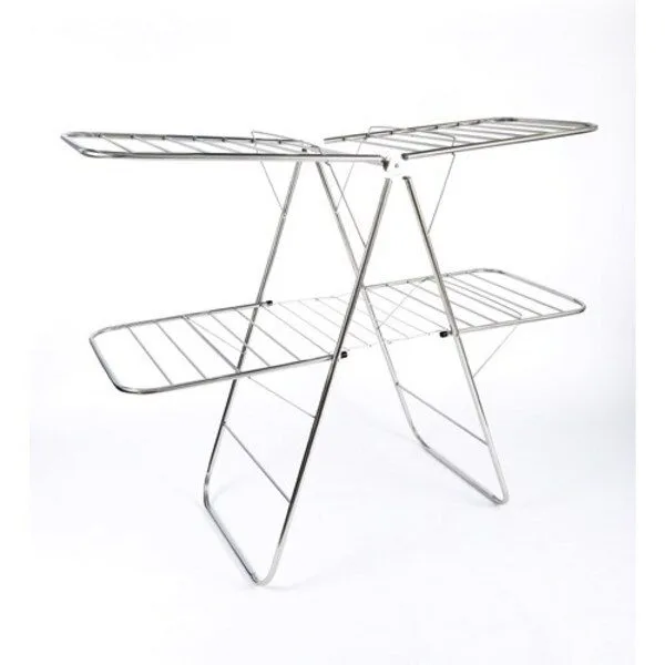 올스텐빨래건조대 인기 꿀템 1 리빙코아 국산 프리미엄 올스텐 빨래건조대 - 특대 2단, 실버, 1개