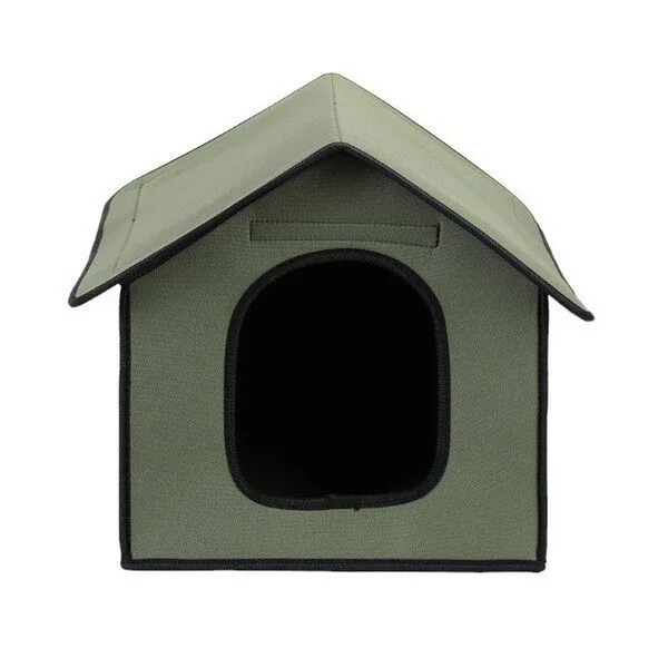 길냥이겨울집 인기 상품 1 엉뚱한사장님 길고양이 야외 보호 이동식 겨울집, 그린