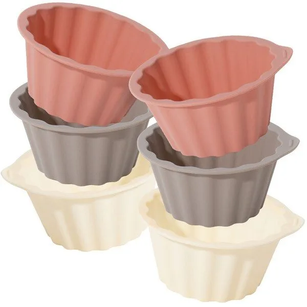 계란빵틀 가성비 상품 1 아띠래빗 쏙쏙 실리콘 머핀틀 중 6개, 1세트