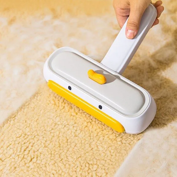 반영구돌돌이 히트상품 대박세일 1 모노치 반려동물 옐로덕 돌돌이 반영구 털청소기 19 x 20 cm, 1개