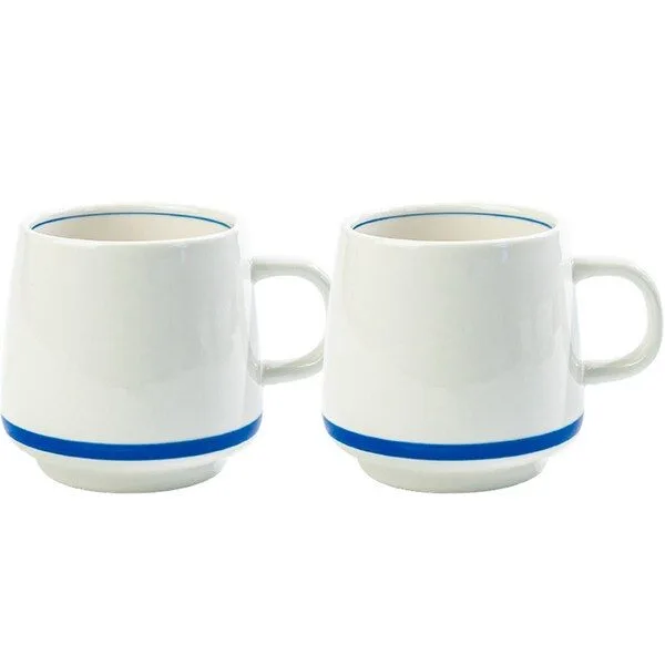 믿고쓰는 상품 머그 추천 10 1 시라쿠스 메이플 머그컵 300ml, 2개, 라인블루