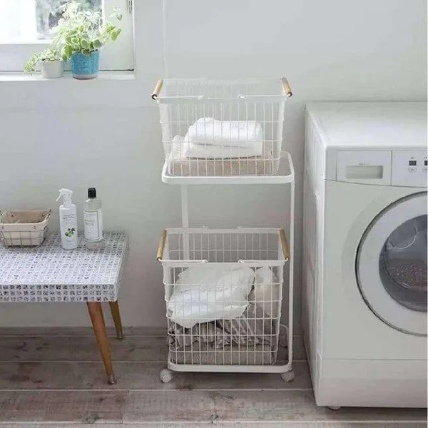 2단빨래바구니 꿀팁~